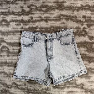 Zara Light Gray Jean Shorts